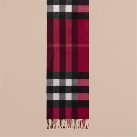 burberry scarf plum check|burberry wool scarf.